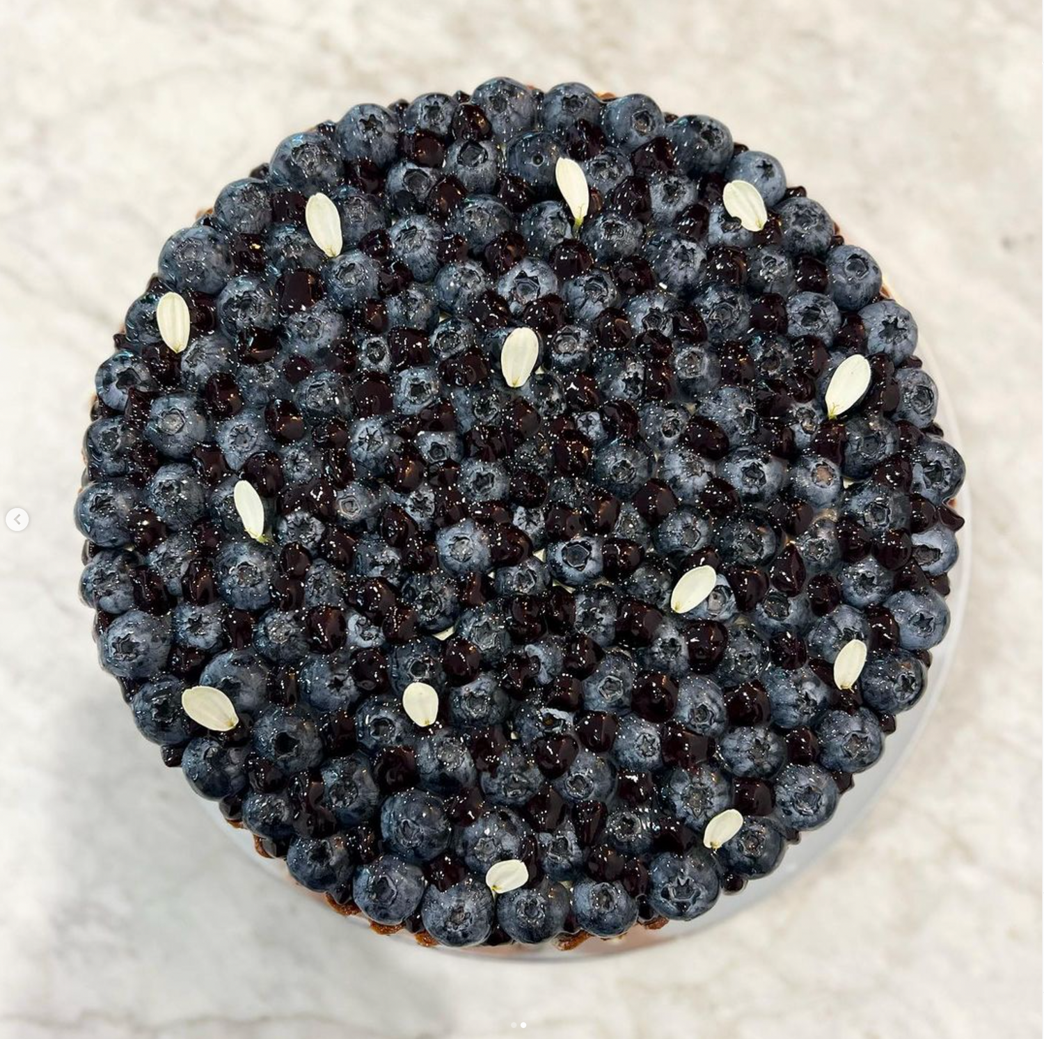 Blueberry White Chocolate Ganache Tart