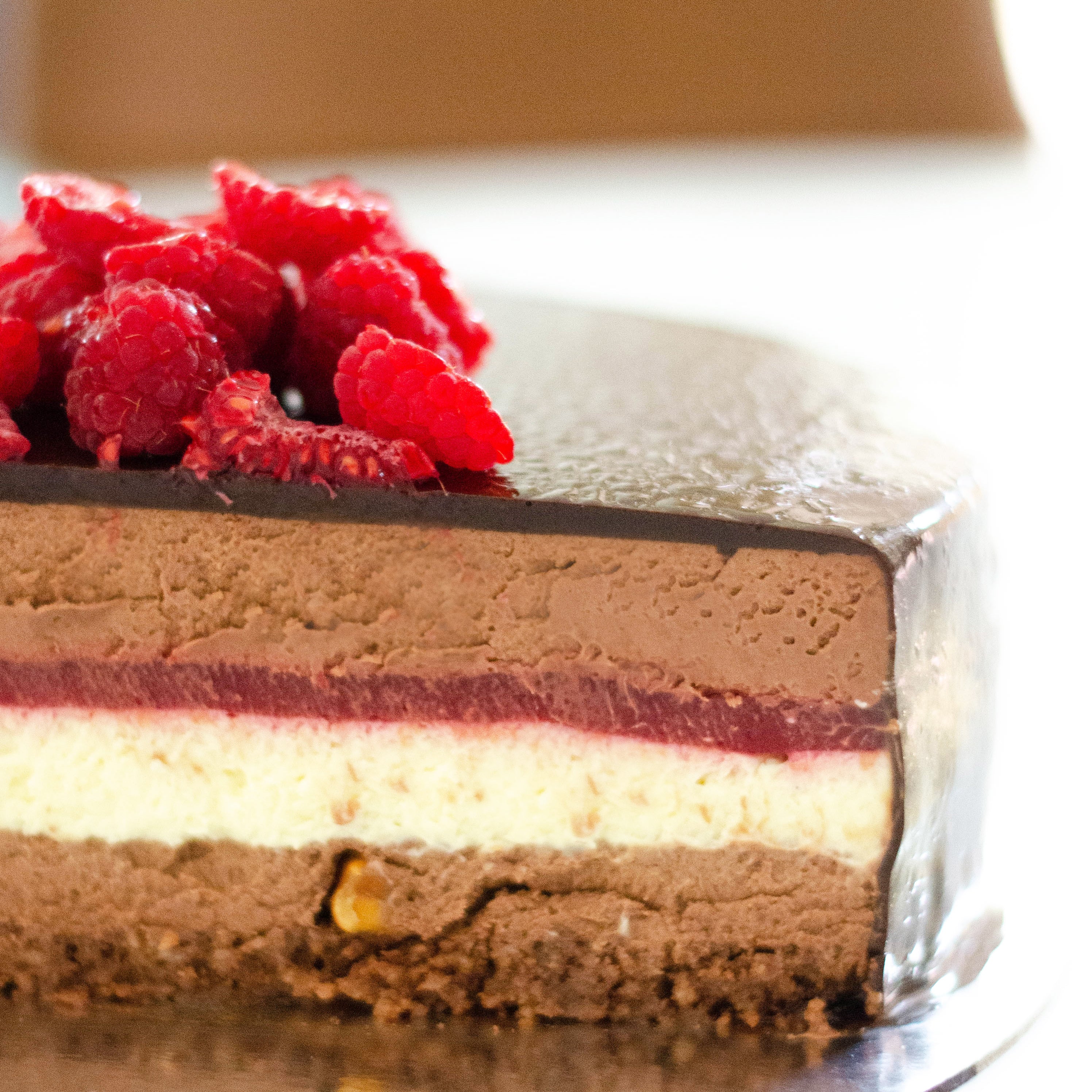 Chocolate-Raspberry Entremet (GF)